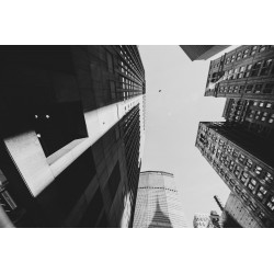 Tirage photo sur papier RC noir et blanc New York   30x45cm