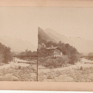 Photo albumine Stéréo FORMAT ATYPIQUE 11X17cm  1870 SUISSE