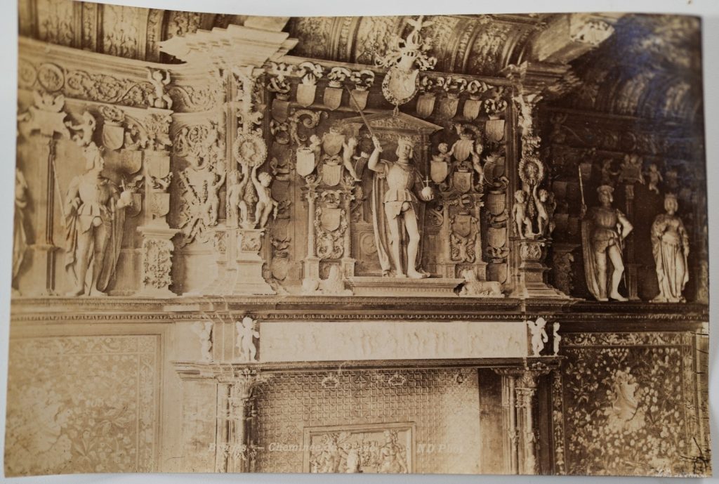 PHOTO Albumine	Belgique	Bruges Cheminée du Franc	12X18cm	1880