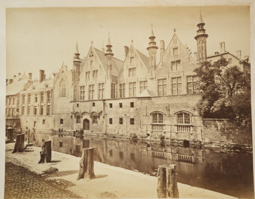photo Albumine Belgique Palais du Franc de Bruges 20X26cm 1880