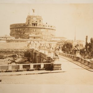 PHOTO Albumine	Italie	Ponte Castello Rome	18X24cm