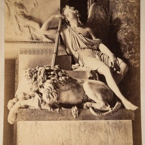 Albumine Italie Statue Vatican Basilique Saint Pierre 19X25cm 1880