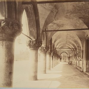 PHOTO Albumine	Italie	Venise	27X35cm	1880 colonnes palais des Doges