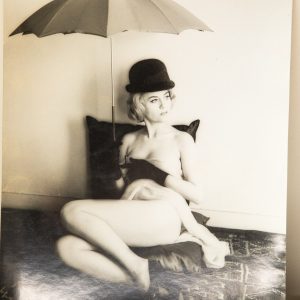 TIRAGE PHOTO	argentique baryté 1960'	FEMME NUE NU ARTISTIQUE 24x30cm