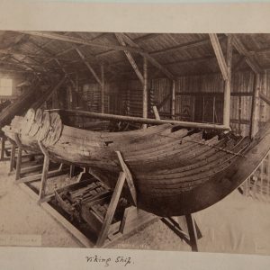 photo albumine BATEAU VIKING format 15X22Cm COPENHAGUE MUSEE