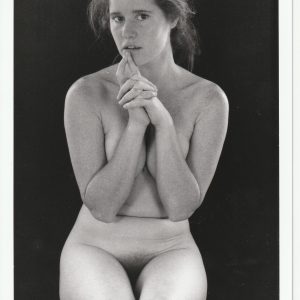 PHOTO argentique artistique NU féminin femme nue NOIR ET BLANC format 13X18 1980