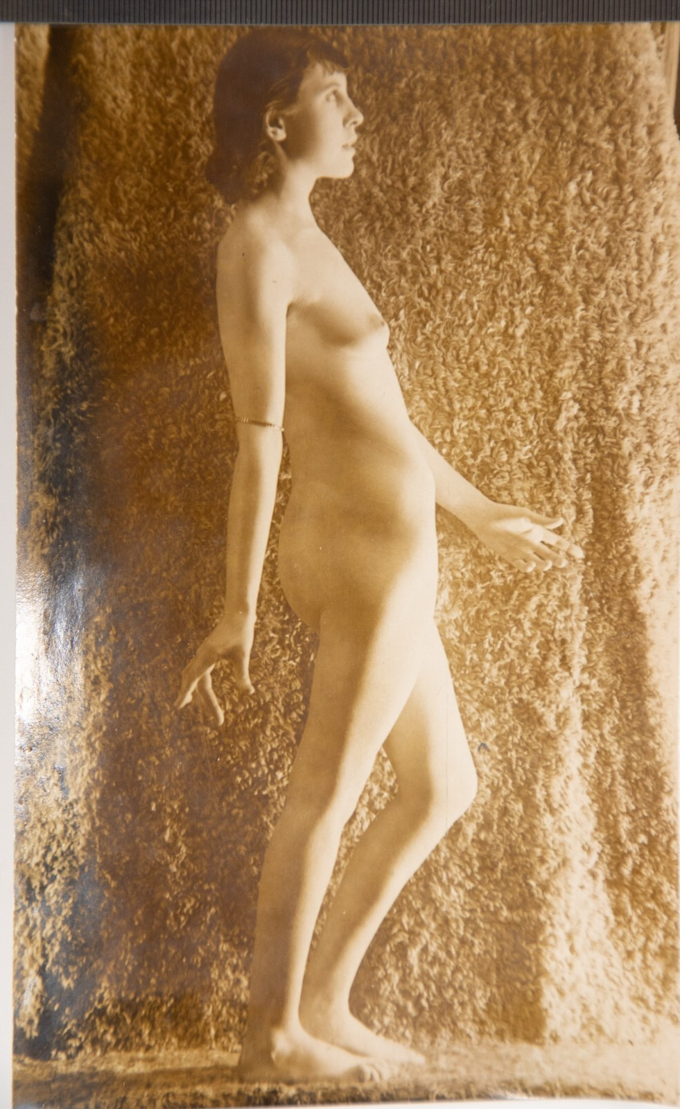 TIRAGE PHOTO argentique 1930 FEMME NUE NUE ARTISTIQUE 13X21CM