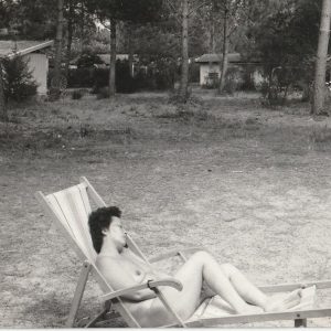 TIRAGE PHOTO	argentique amateur 1960	FEMME NUE NU ARTISTIQUE  9x13cm