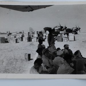PHOTO de presse militaire 1945 armée britannique en Libye 15X2Ocm