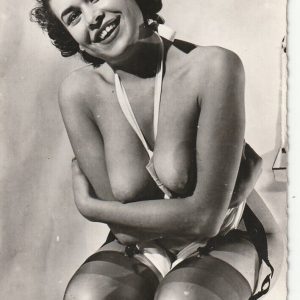 TIRAGE PHOTO	D'éditeur 1960	pinup FEMME NUE NU ARTISTIQUE 9x14cm