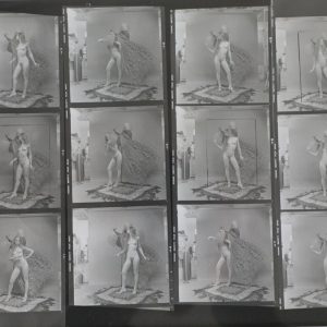 PHOTO ARTISTIQUE FEMME NUE NU PLANCHE CONTACT 1940 ATTRIBUE HENDRICKSON 20X25cm