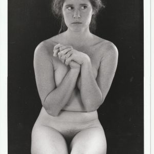 PHOTO argentique artistique NU féminin femme nue NOIR ET BLANC format 13X18 1980