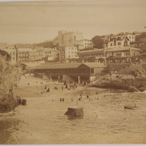 photo Albumine	France	Biarritz Port Vieux	21X27cm	1870