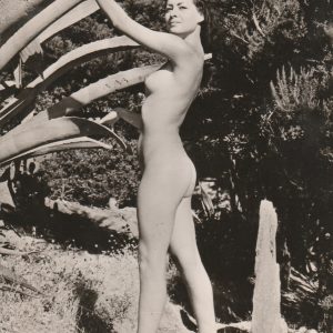 TIRAGE PHOTO 1940 FEMME NUE NU ARTISTIQUE 10X15cm bon état