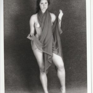 PHOTO argentique artistique NU féminin femme nue NOIR ET BLANC format 13X18 1980