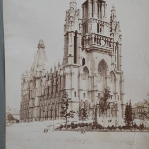 PHOTO Albumine	Belgique	Laeken Eglise 	21X27cm	1880