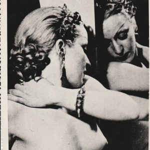 TIRAGE PHOTO	ARGENTIQUE 1940	PINUP FEMME NUE NU ARTISTIQUE FORMAT 12X17cm