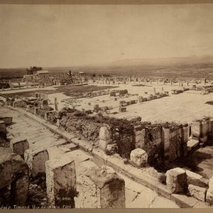 Albumine Algérie Timagd 34X26cm vue général de côté 1880