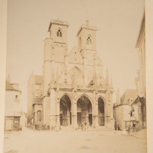 TIRAGE PHOTO	Albumine	France	Eglise de Semur en Auxois	21X26cm	1880
