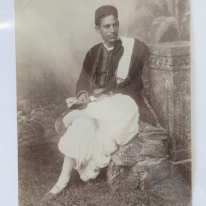 TIRAGE PHOTO	ALBUMINE 1880	TUNISIE PORTRAIT 10X15CM