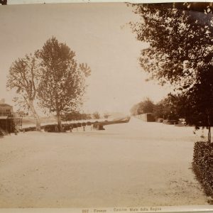 TIRAGE PHOTO ALBUMINE 1880 ITALIE 19X24cm FLORENCE