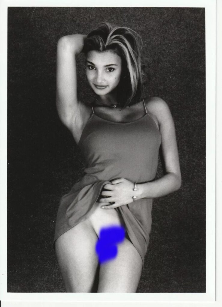 PHOTO argentique artistique NU féminin femme nue NOIR ET BLANC format 13X18 1980