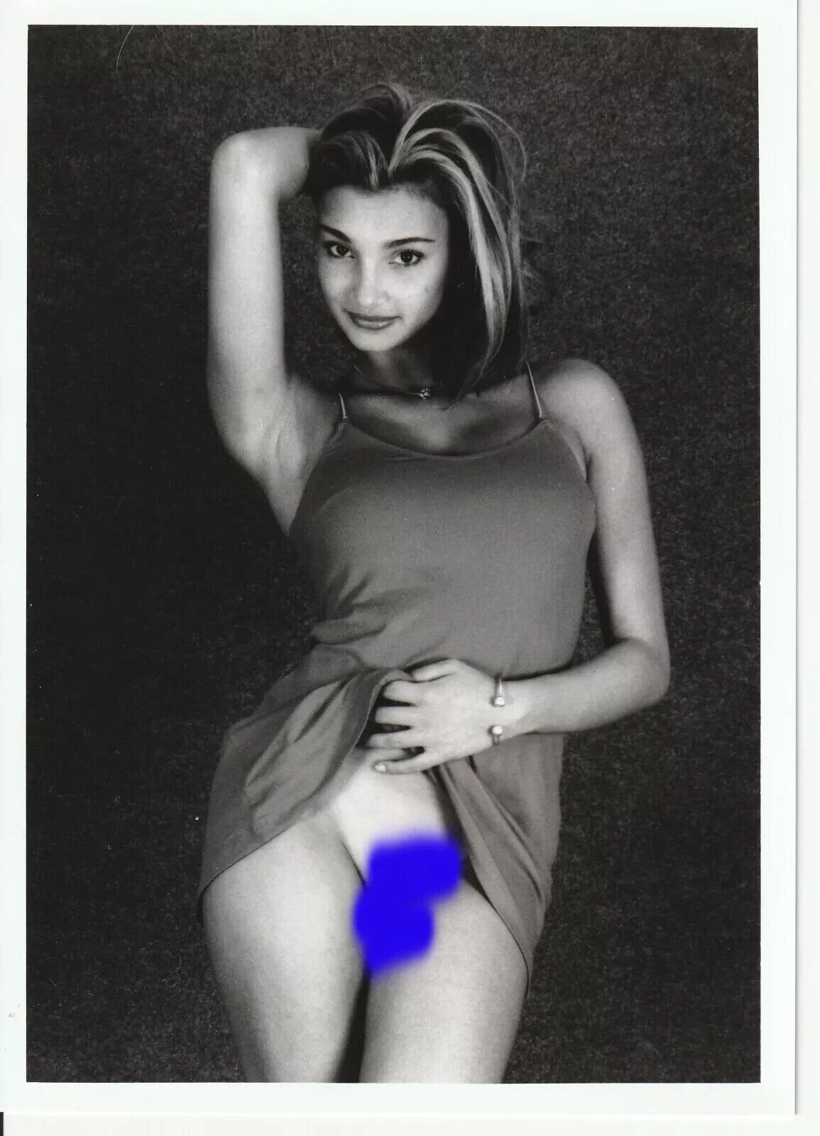 PHOTO argentique artistique NU féminin femme nue NOIR ET BLANC format 13X18 1980