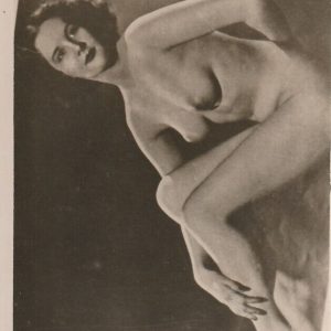 TIRAGE PHOTO carte D'éditeur 1960 pinup FEMME NUE NU ARTISTIQUE 8x13cm