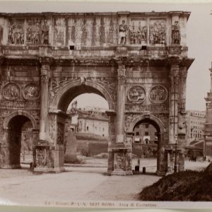 TIRAGE PHOTO	ALBUMINE 1880	ITALIE ROME 9X14cm