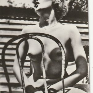 TIRAGE PHOTO	ARGENTIQUE 1950 	PINUP FEMME NUE NU ARTISTIQUE FORMAT 8X13cm