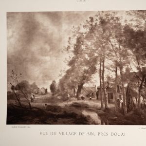Photo Albumine	France	PHOTO DE TABLEAUX COROT 18X24cm	1880 VILLAGE DE SIN