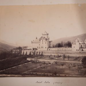 TIRAGE PHOTO	ALBUMINE SUR CARTON 1880 SAINT JULIEN FRANCE PHOTOS 19X25