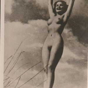 TIRAGE PHOTO carte D'éditeur 1960 pinup FEMME NUE NU ARTISTIQUE 8x13cm