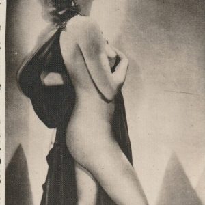 TIRAGE PHOTO carte D'éditeur 1960 pinup FEMME NUE NU ARTISTIQUE 8x13cm