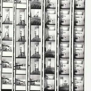 PHOTO argentique nu femme nue PLANCHE CONTACT NOIR ET BLANC  circa 1980