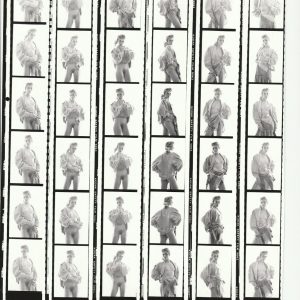 PHOTO argentique nu femme nue PLANCHE CONTACT NOIR ET BLANC  circa 1980/90
