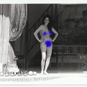 PHOTO argentique  NU NOIR ET BLANC format 13X18 circa 1980