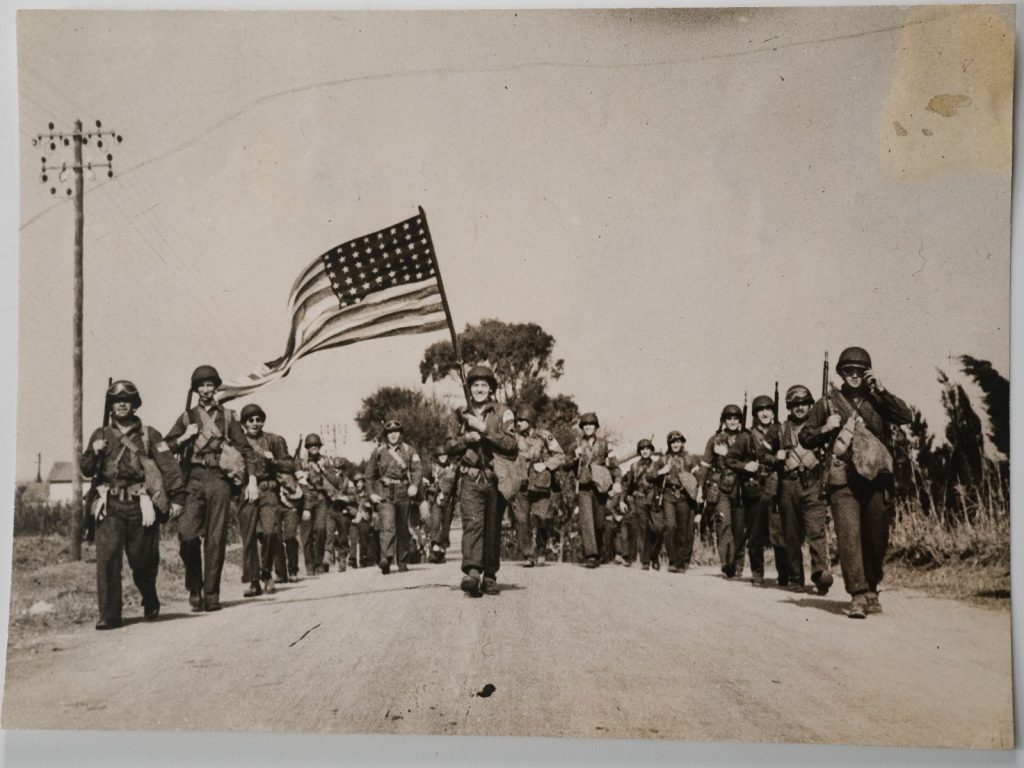 PHOTO Argentique Algérie Operation Torch parachutistes américains 14X19cm 1940