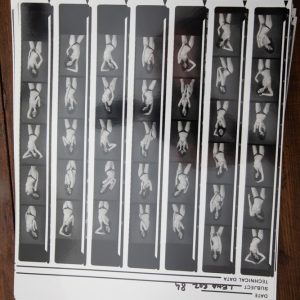 PHOTO argentique nu femme nue PLANCHE CONTACT NOIR ET BLANC  circa 1980