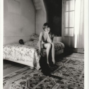 PHOTO argentique nu femme nue pinup NOIR ET BLANC format 13X18cm circa 1980