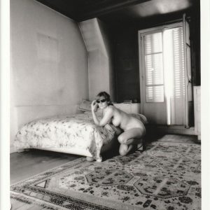 PHOTO argentique nu femme nue pinup NOIR ET BLANC format 13X18cm circa 1980