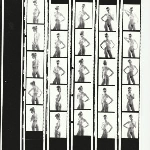 PHOTO argentique nu femme nue PLANCHE CONTACT NOIR ET BLANC  circa 1980
