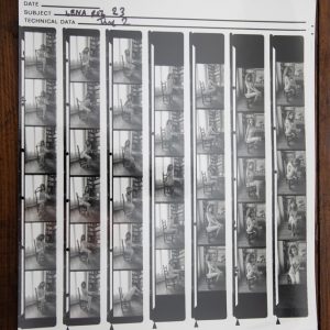 PHOTO argentique nu femme nue PLANCHE CONTACT NOIR ET BLANC  circa 1980