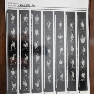 PHOTO argentique nu femme nue PLANCHE CONTACT NOIR ET BLANC  circa 1980