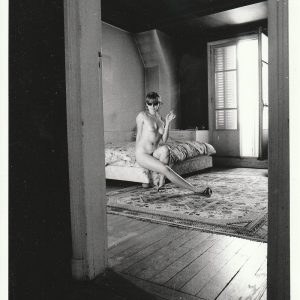 PHOTO argentique nu femme nue pinup NOIR ET BLANC format 13X18cm circa 1980