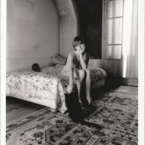 PHOTO argentique nu femme nue pinup NOIR ET BLANC format 13X18cm circa 1980
