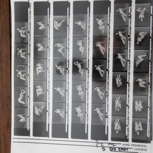 PHOTO argentique nu femme nue PLANCHE CONTACT NOIR ET BLANC  circa 1980