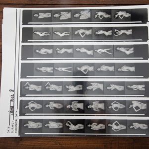 PHOTO argentique nu femme nue PLANCHE CONTACT NOIR ET BLANC  circa 1980