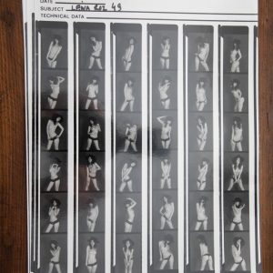 PHOTO argentique nu femme nue PLANCHE CONTACT NOIR ET BLANC  circa 1980