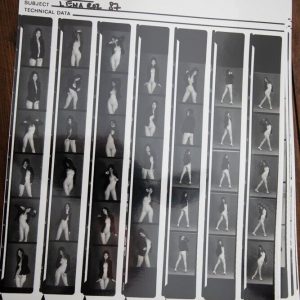 PHOTO argentique nu femme nue PLANCHE CONTACT NOIR ET BLANC  circa 1980